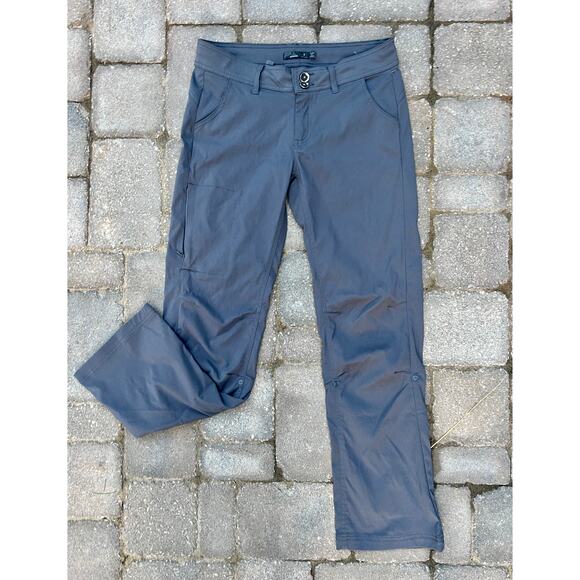Prana Halle gray hiking outdoors athletic pants size 4 - Picture 1 of 4